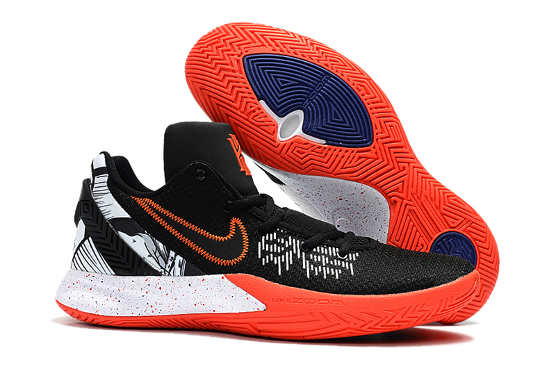 Nike Kyrie Flytrap II Black Reddish Orange White Shoes